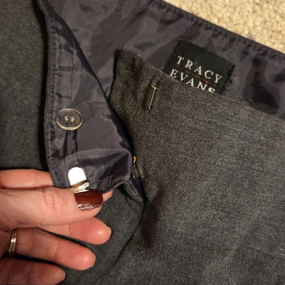 Elegant Grey Women's Pants - Picture 2 of 6
